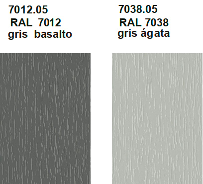 Paleta de colores gris basalto y ágata